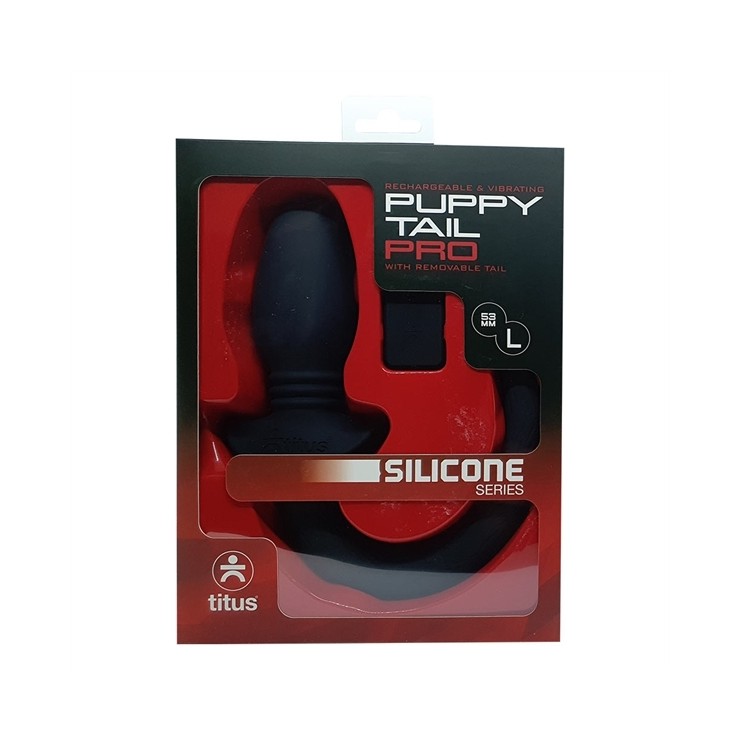 PULG ANALE CODA IN SILICONE VIBRANTE SEX TOY PUPPY TAIL...