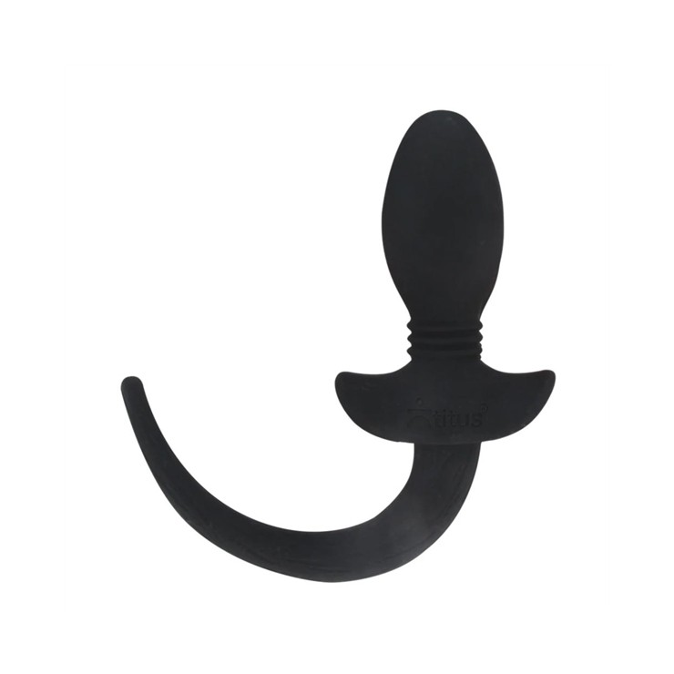 PLUG ANALE CODA IN SILICONE VIBRANTE SEX TOY PUPPY TAIL PRO 2