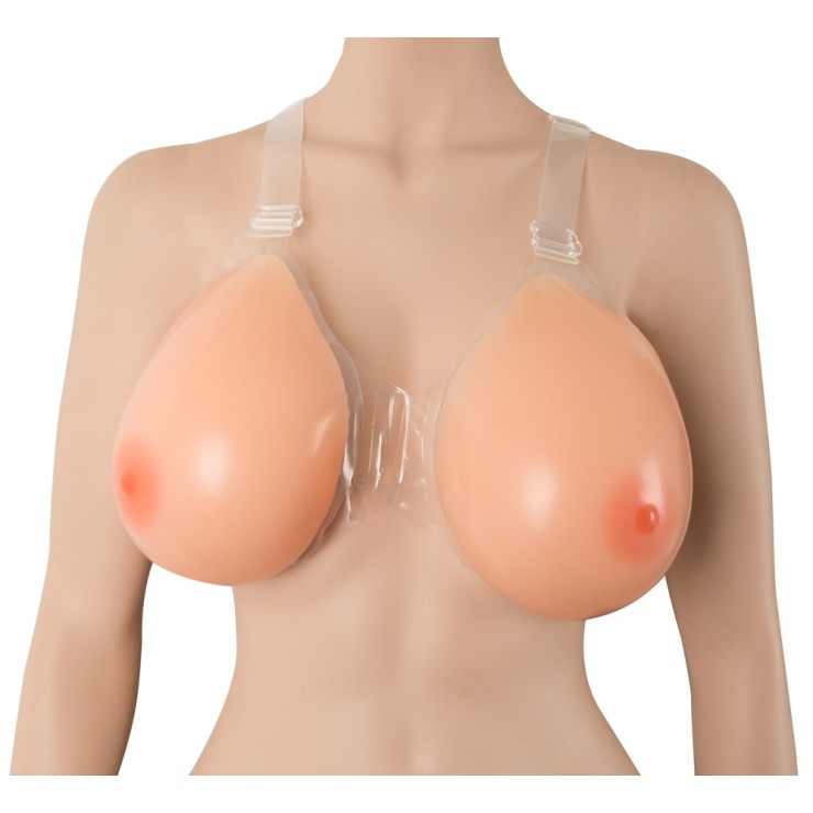 SENO REALISTICO GRANDE SEXY CON REGGISENO PER TRAVESTITI 2