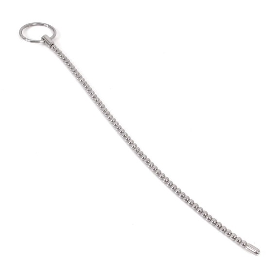 SONDA URETRALE CON SFERE IN ACCIAIO SEX TOY 6 MM.