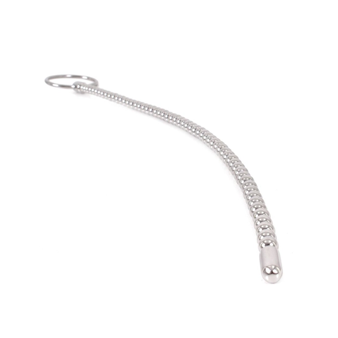 SONDA URETRALE CON SFERE IN ACCIAIO SEX TOY 6 MM.