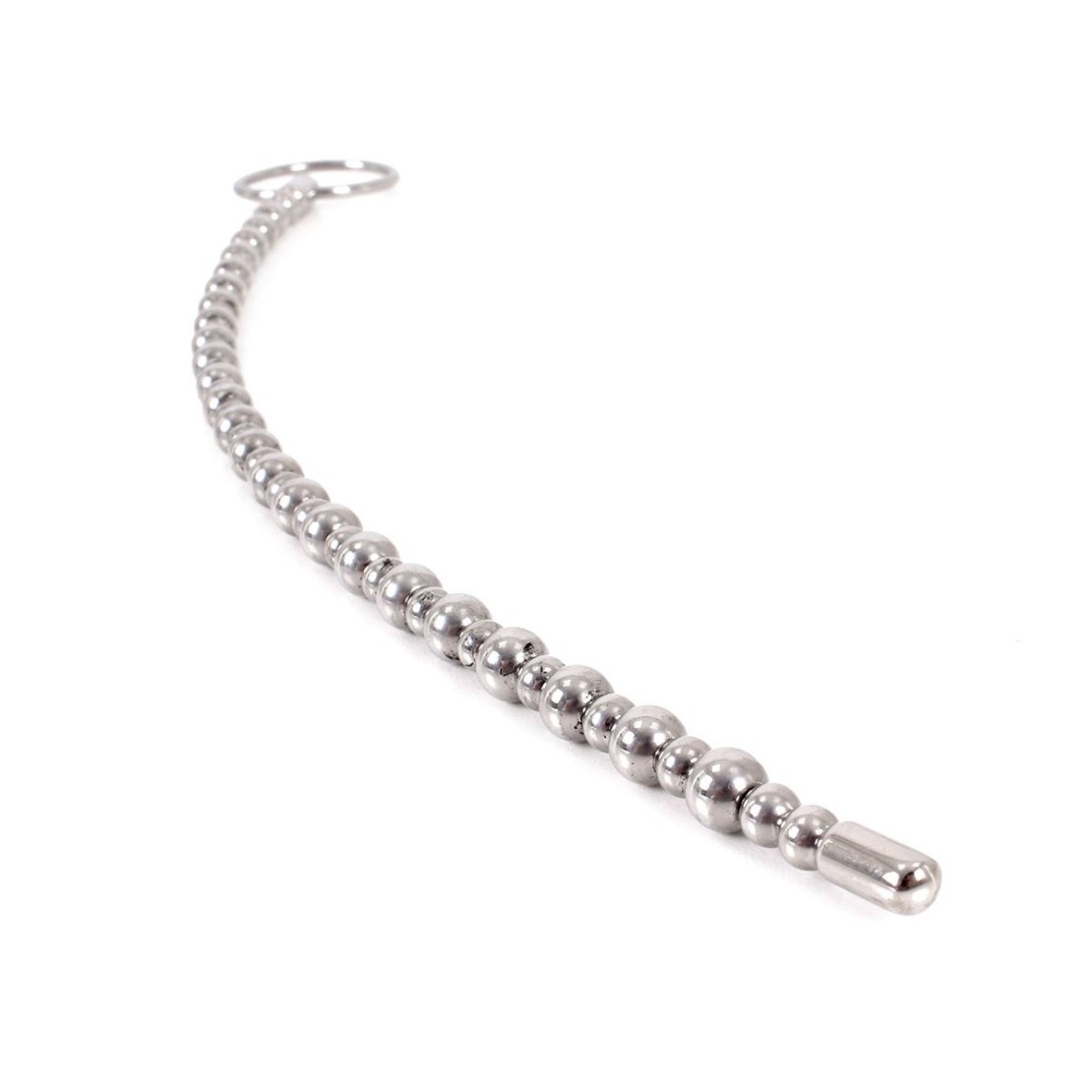 SONDA URETRALE CON SFERE IN ACCIAIO SEX TOY 6 E...