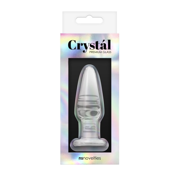TAPPO ANALE IN VETRO VARIE MISURE SEX TOY CRYSTAL