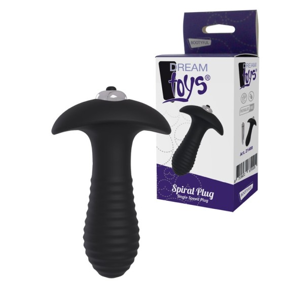 TAPPO ANALE VIBRANTE IN SILICONE SPIRAL PLUG