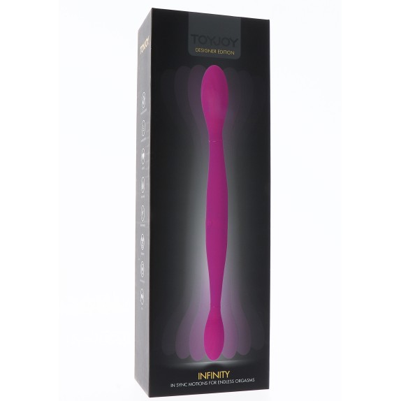 VIBRATORE DOPPIO UNISEX SEX TOY PER GIOCHI DI COPPIA INFINITY
