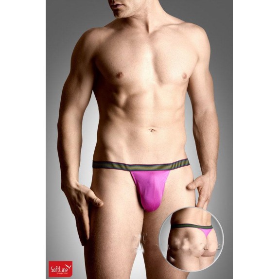 TANGA PERIZOMA SEXY PER UOMO CON FASCIA MULTICOLOR