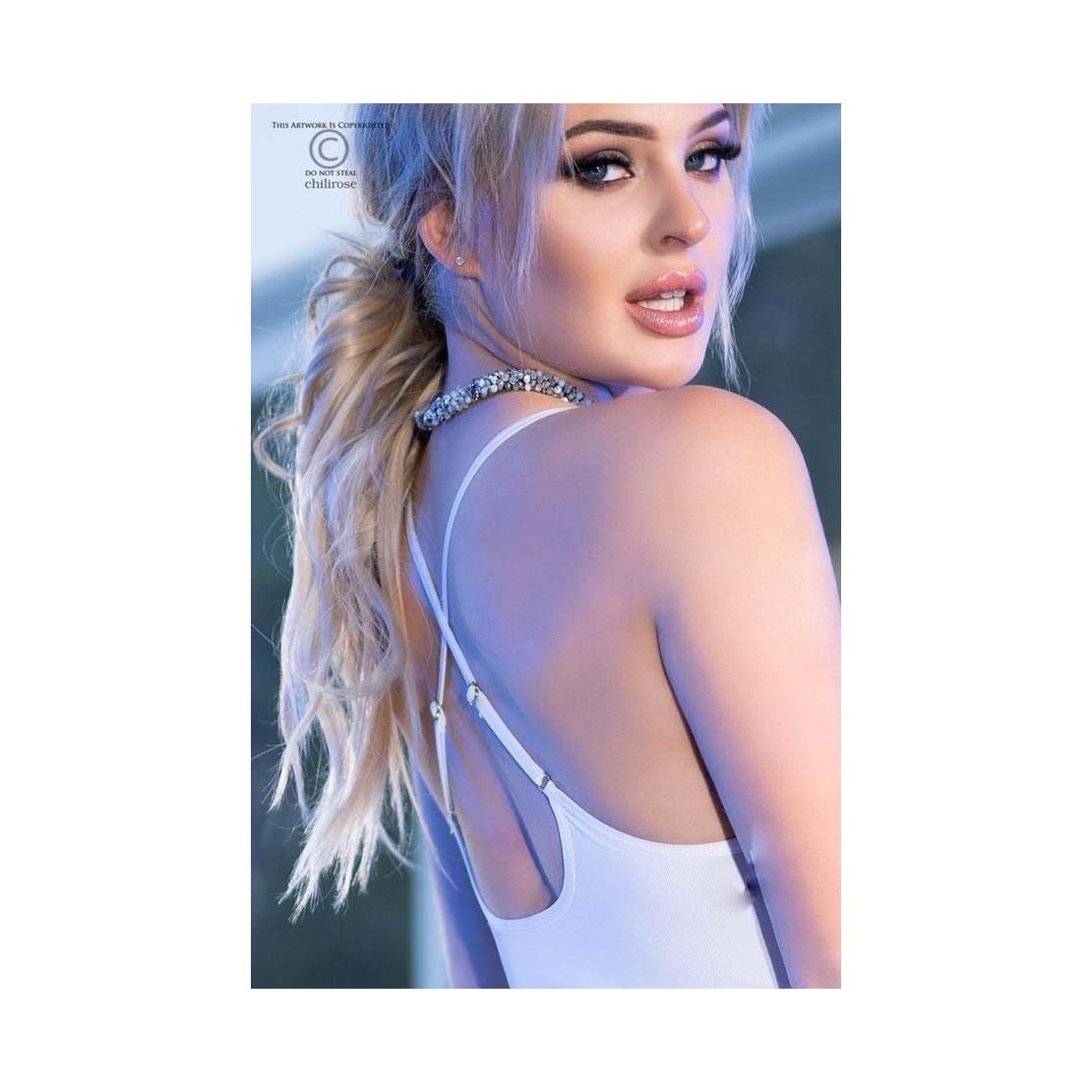 MINI ABITO PER DONNA SEXY ELASTICIZZATO CON STRASS