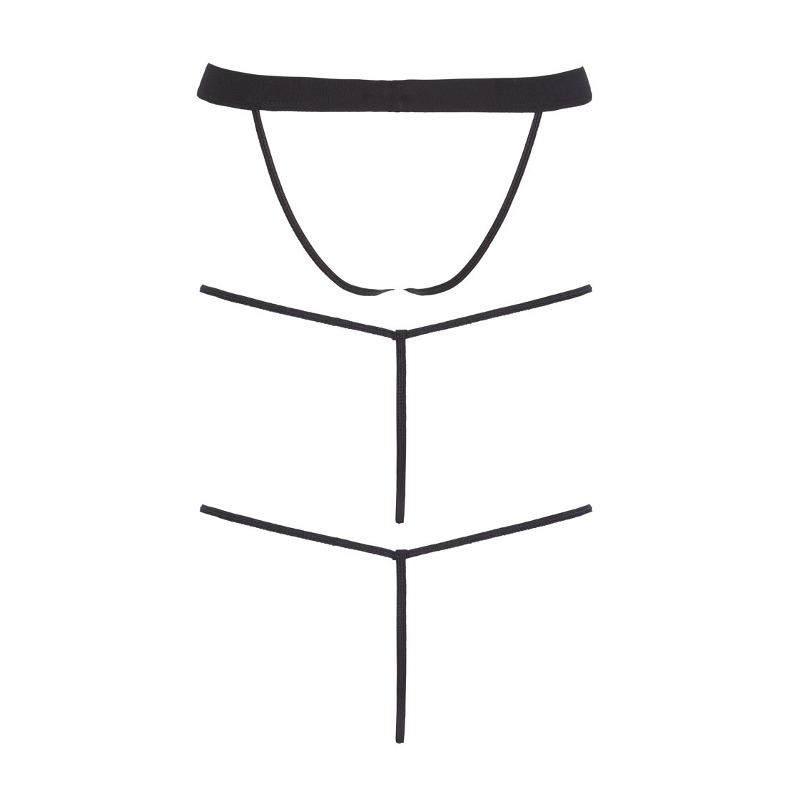 SET TRE PEZZI SEXY PER UOMO CON DUE G-STRING E...