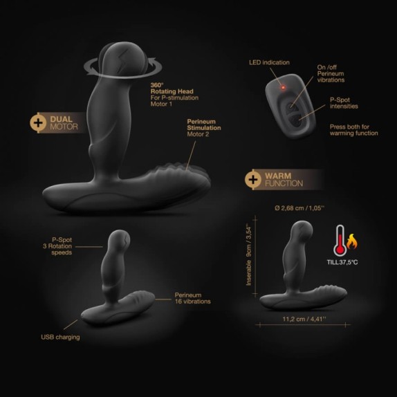 SEX TOY PROSTATICO ROTANTE E SCALDANTE SEX TOY P-SWING
