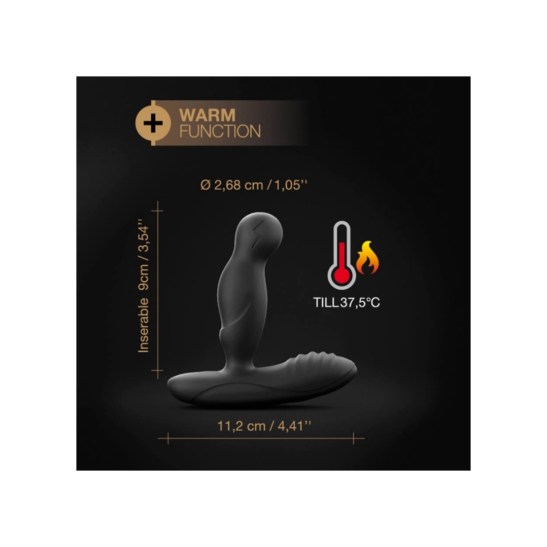 SEX TOY PROSTATICO ROTANTE E SCALDANTE SEX TOY...