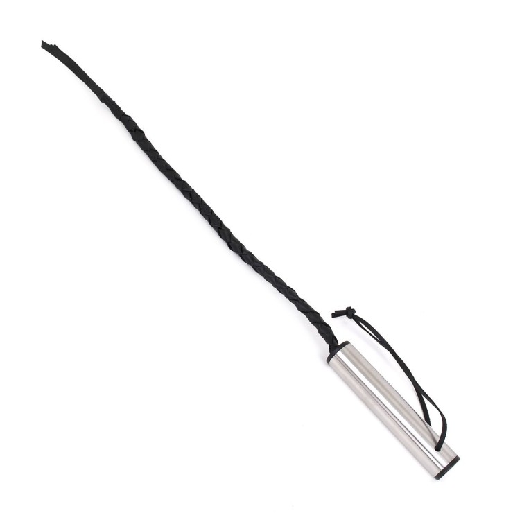 FRUSTA IN METALLO CON TRECCIA IN PELLE SEX TOY GIOCHI DI... 2