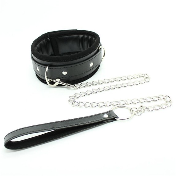 COLLARE IMBOTTITO CON GUINZAGLIO SEX TOY GIOCHI DI COPPIA  BDSM