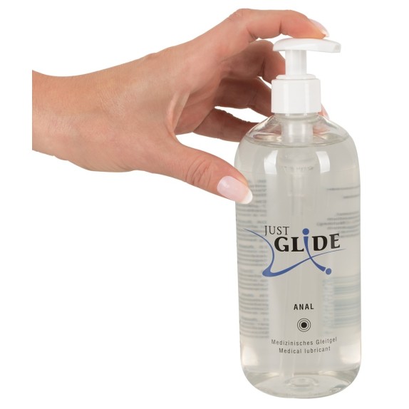 LUBRIFICANTE GEL ANALE A BASE D'ACQUA JUST GLIDE 500 ML