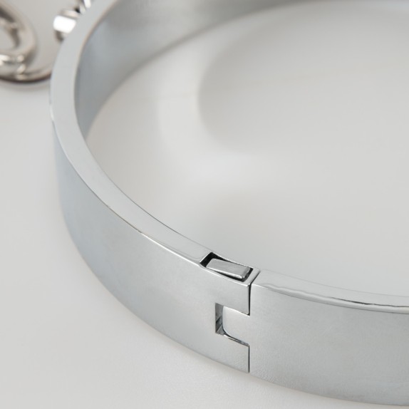 BARRA-COSTRITTIVO PER GIOCHI SADO CON MANETTE E COLLARE IN ACCIAIO