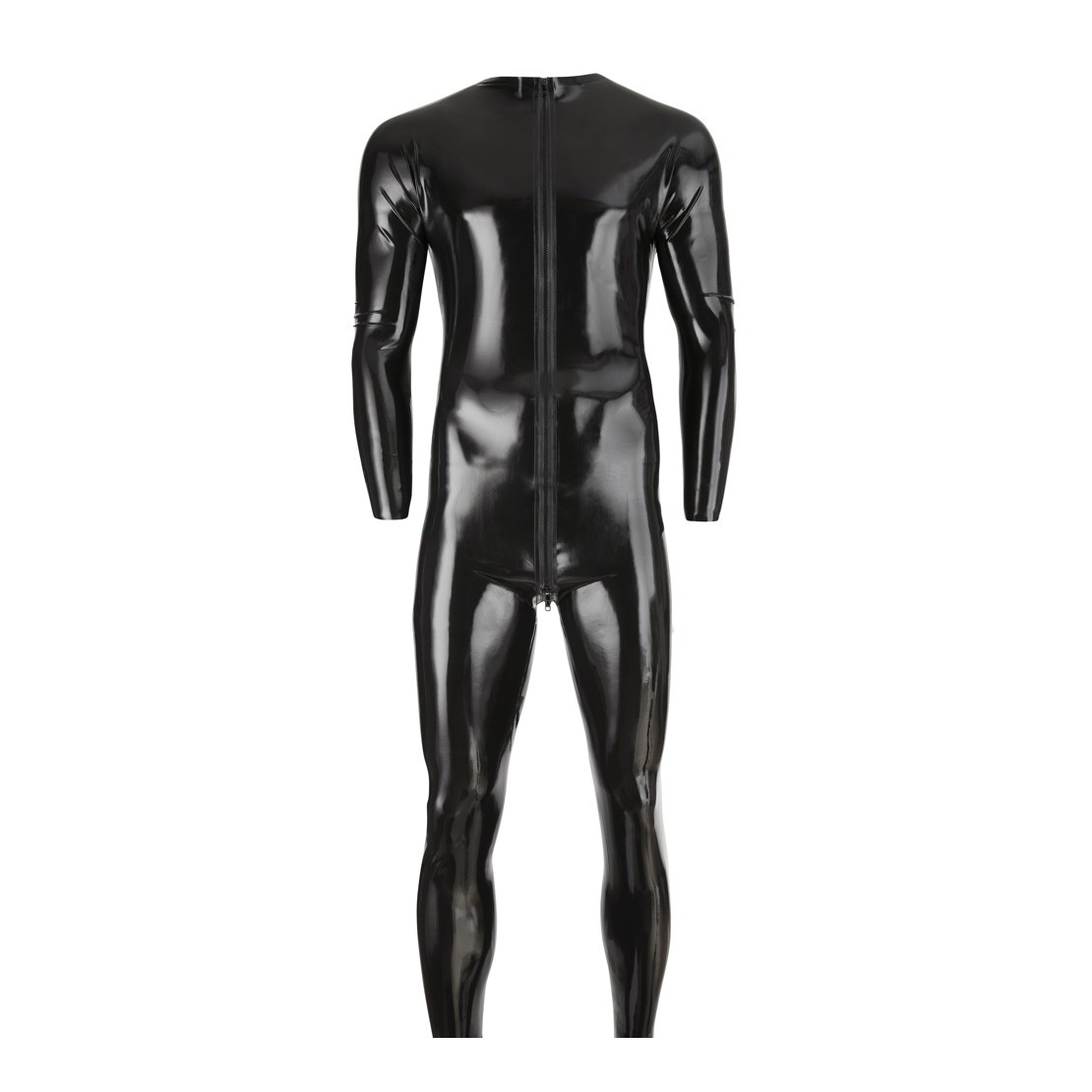 TUTA INTERA IN LATEX SEXY PER UOMO CON ZIP