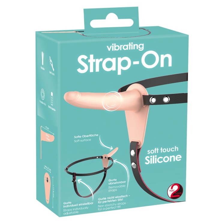 STRAP-ON FALLO INDOSSABILE PER DONNA SEX TOY VIBRANTE