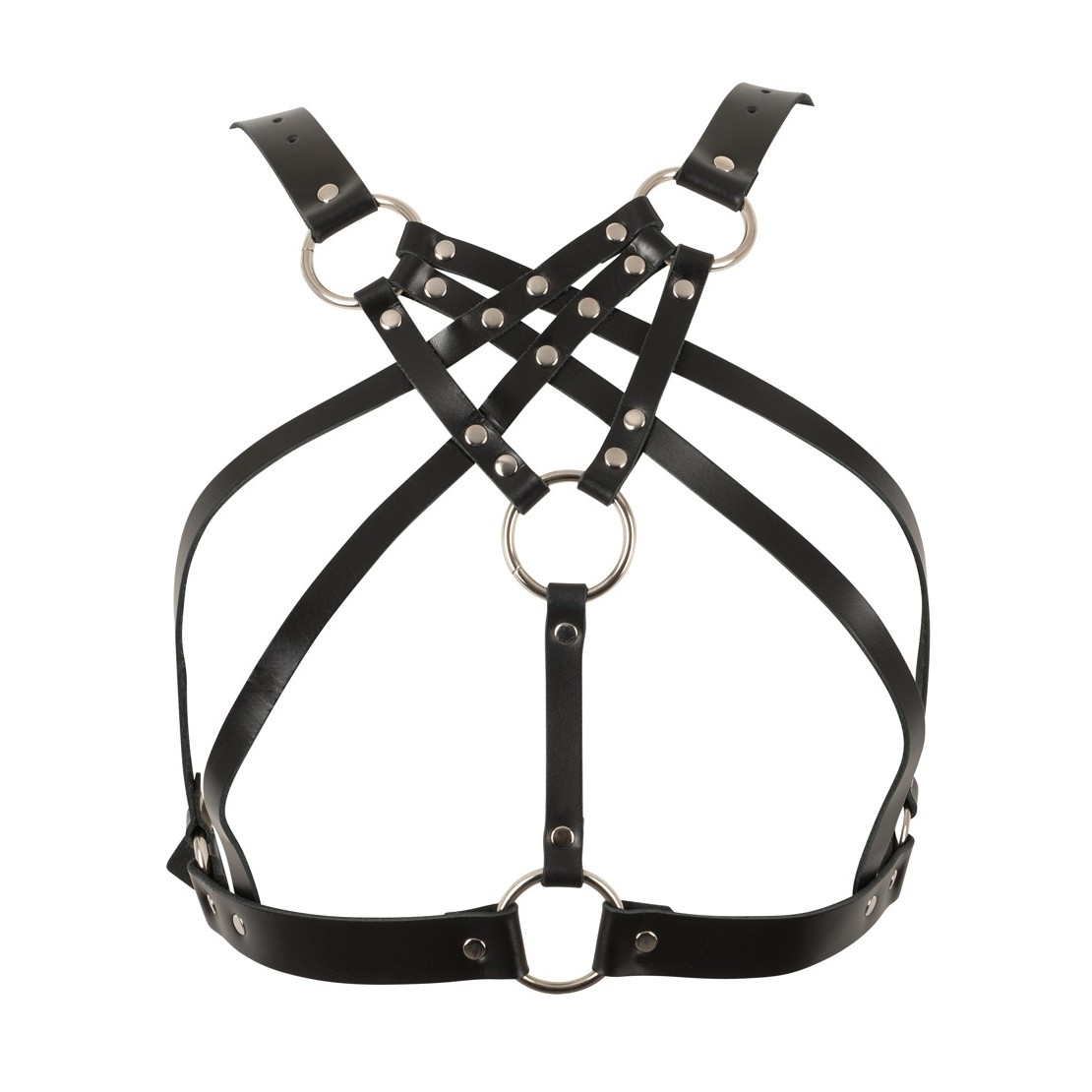 REGGISENO IN PELLE SEXY PER DONNA HARNESS...