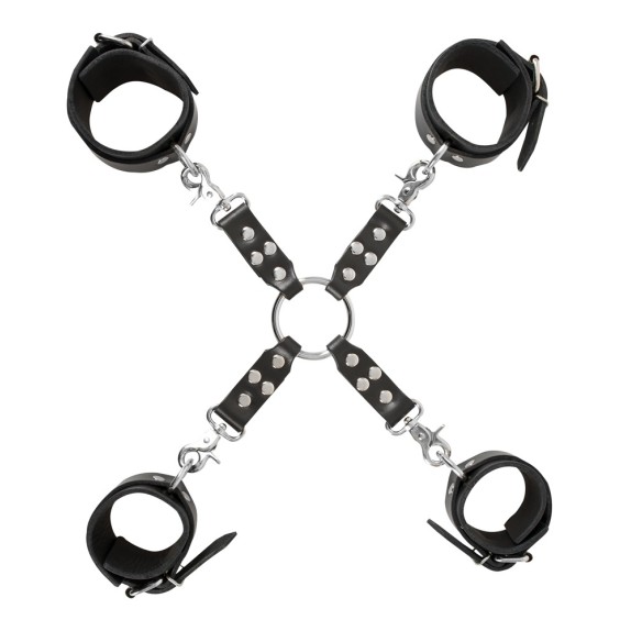 COSTRITTIVO IN PELLE UNISEX PER GIOCHI SADOMASO RESTRAINT SET