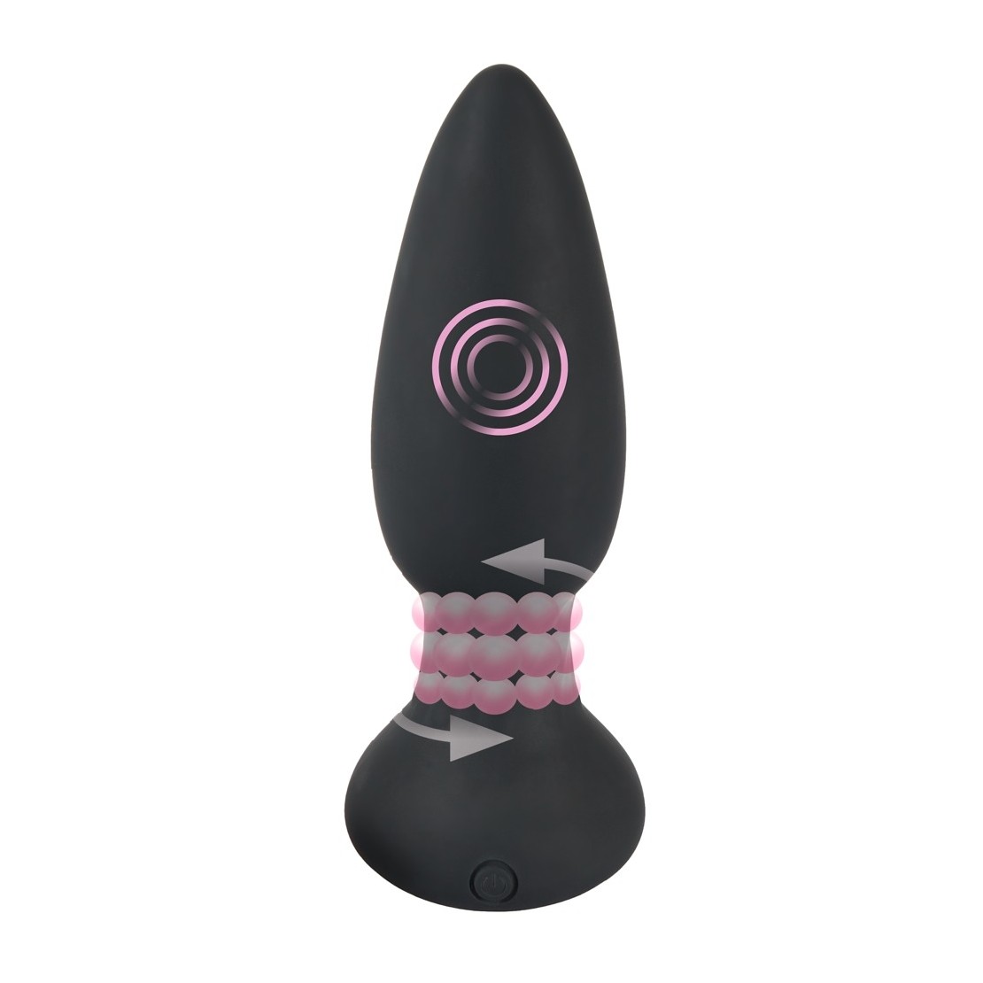 TAPPO ANALE VIBRANTE SEX TOY ROTATING PLUG CON...
