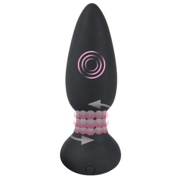 TAPPO ANALE VIBRANTE SEX TOY ROTATING PLUG CON TELECOMANDO