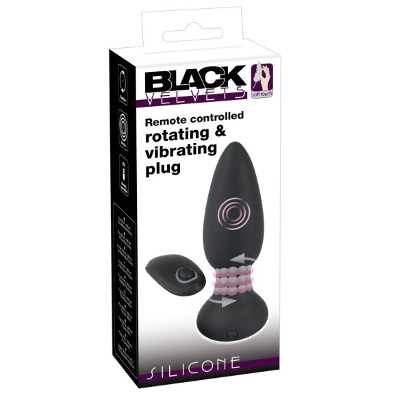 TAPPO ANALE VIBRANTE SEX TOY ROTATING PLUG CON TELECOMANDO
