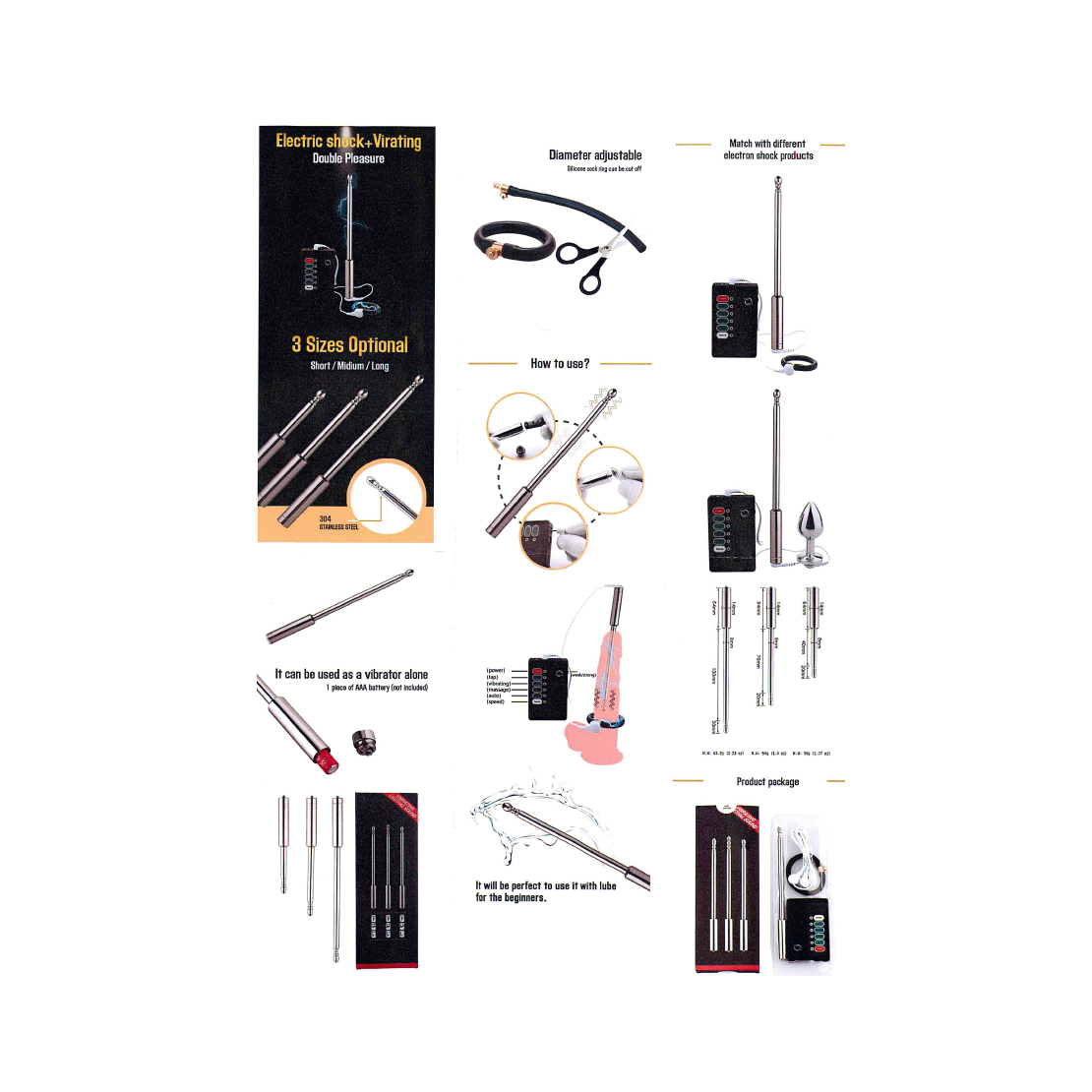 SONDA URETRALE IN ACCIAIO SEX TOY CON...
