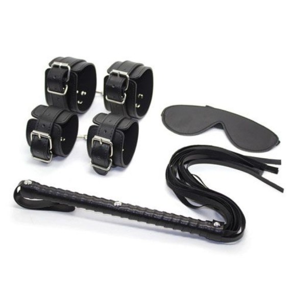 KIT PER GIOCHI DI COPPIA SADOMASO SET 6 PEZZI BASIC BONDAGE