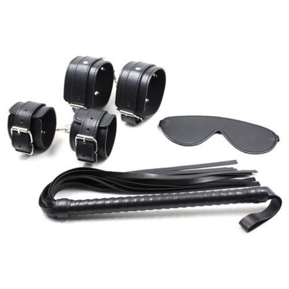 KIT PER GIOCHI DI COPPIA SADOMASO SET 6 PEZZI BASIC BONDAGE