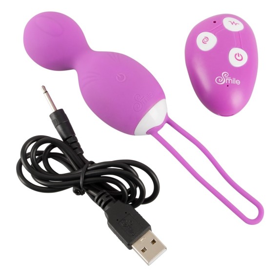 PALLINE VAGINALI VIBRANTI E ROTANTI SE XTOY CON TELECOMANDO SMILE
