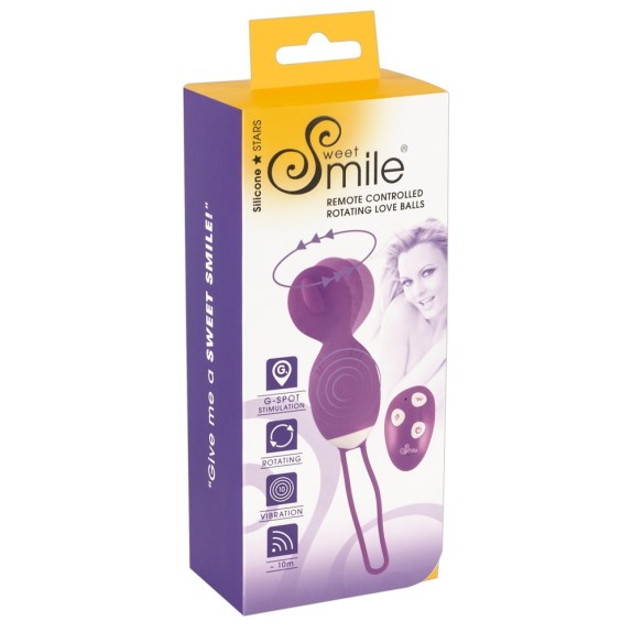 PALLINE VAGINALI VIBRANTI E ROTANTI SE XTOY CON TELECOMANDO SMILE
