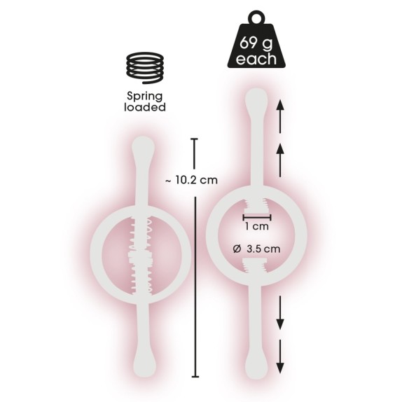 PINZETTE PER CAPEZZOLI IN ACCIAIO SEX TOY NIPPLE CLAMPS FETISH