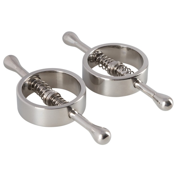 MORSETTI A MOLLA PER CAPEZZOLI IN ACCIAIO NIPPLE CLAMPS 2