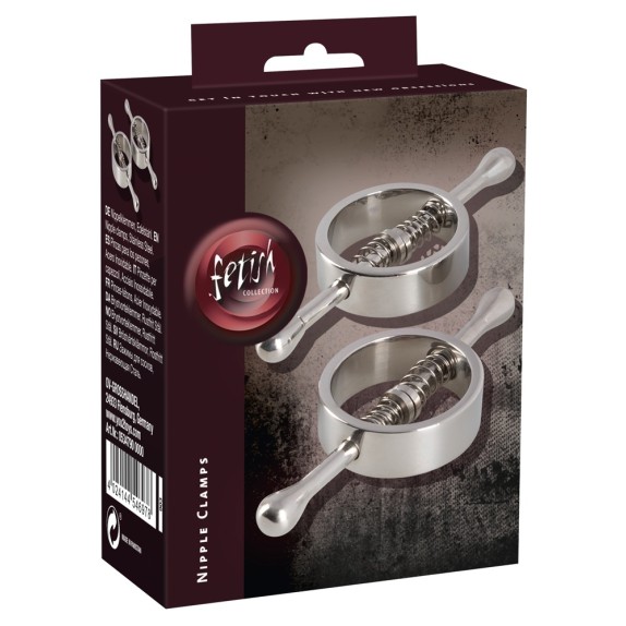 PINZETTE PER CAPEZZOLI IN ACCIAIO SEX TOY NIPPLE CLAMPS FETISH