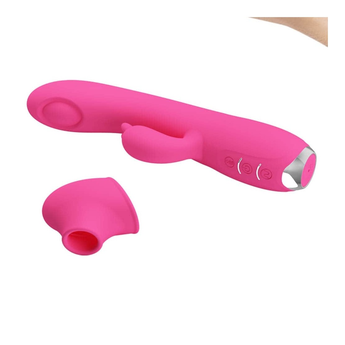 VIBRATORE RABBIT SEX TOY PUNTO G PULSA E ASPIRA...