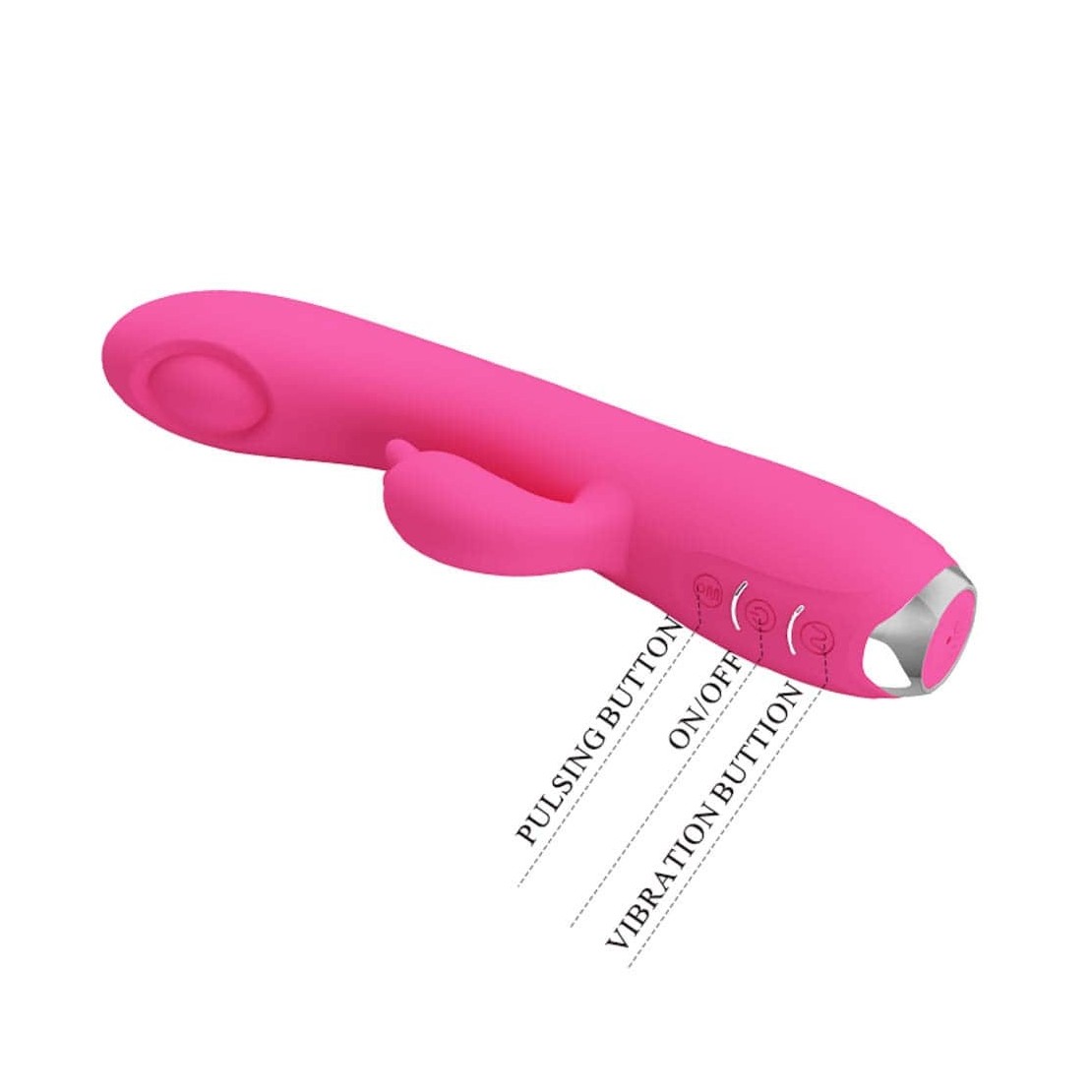 VIBRATORE RABBIT SEX TOY PUNTO G PULSA E ASPIRA...