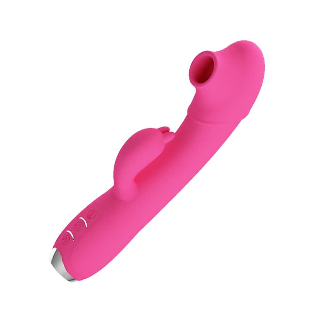 VIBRATORE RABBIT SEX TOY PUNTO G PULSA E ASPIRA...