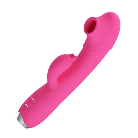 VIBRATORE RABBIT SEX TOY PUNTO G PULSA E ASPIRA REGINA