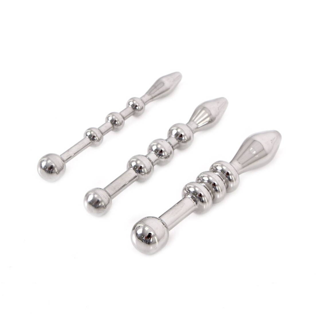 KIT TRE SONDE URETRALI IN ACCIAIO SEX TOY...