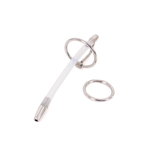 SONDA URETRALE CON ANELLO PER GLANDE SEX TOY PER GIOCHI SADOMASO