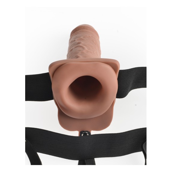 STRAP-ON CON PROLUNGA PER UOMO SEX TOY VIBRANTE CM. 18