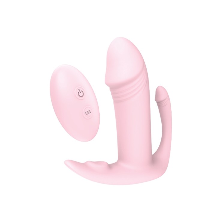 VIBRATORE TRIPLO PER DONNA SEX TOY CON TELECOMANDO... 2