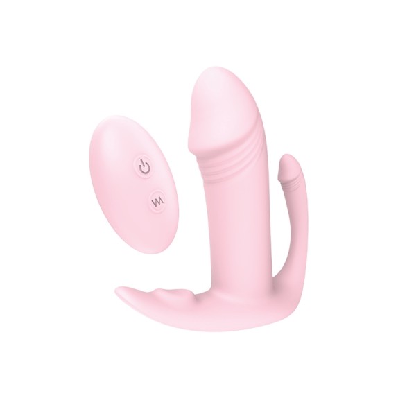 VIBRATORE TRIPLO PER DONNA SEX TOY CON TELECOMANDO TRI-PLEASURER