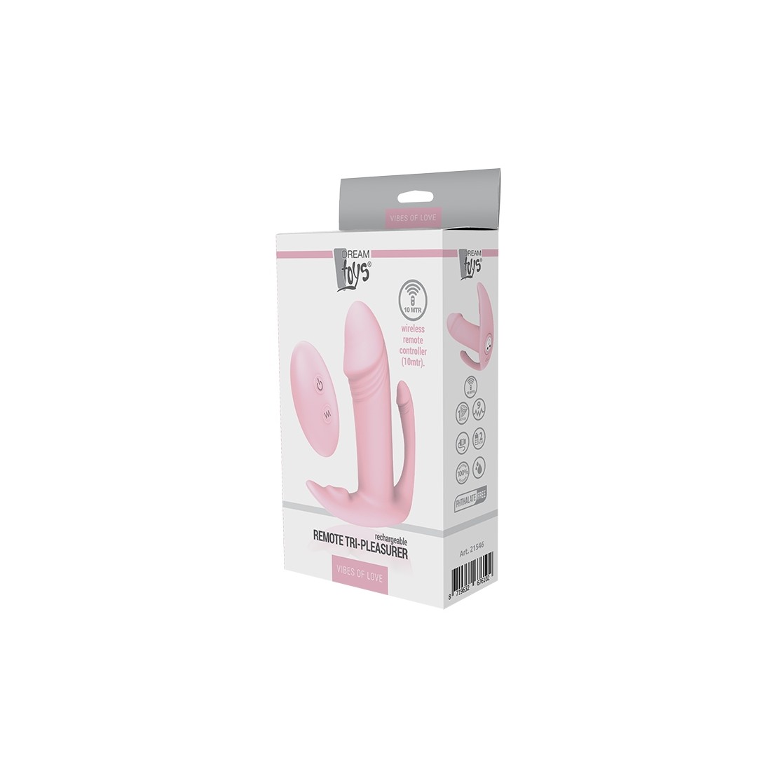 VIBRATORE TRIPLO PER DONNA SEX TOY CON...