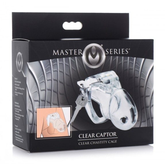 CINTURA GABBIA DI CASTITA' PER UOMO SEX TOY CLEAR CAPTOR