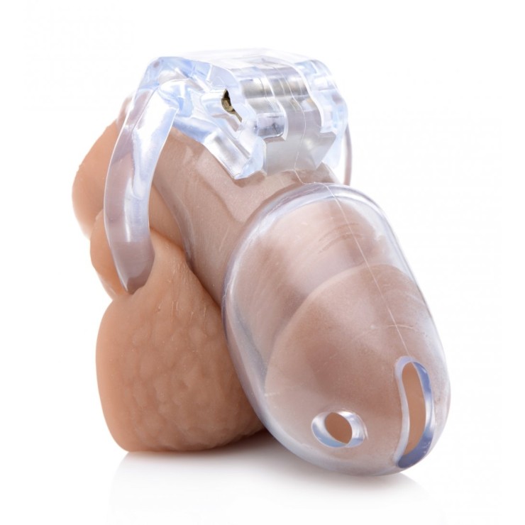 CINTURA GABBIA DI CASTITA' PE RUOMO SEX TOY CLEAR CAPTOR 2