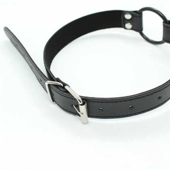 BAVAGLIO APRI BOCCA SEXY AD ANELLO SEX TOY BELT RING BLACK