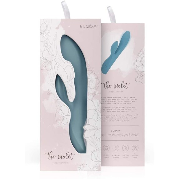 VIBRATORE RABBIT TOUCH SCREEN SEX TOY THE VIOLET BLOOM
