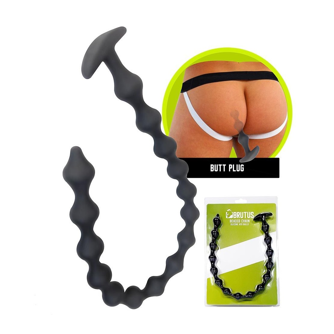 FILA DI PALLINE ANALI IN SILICONE SEX TOY...