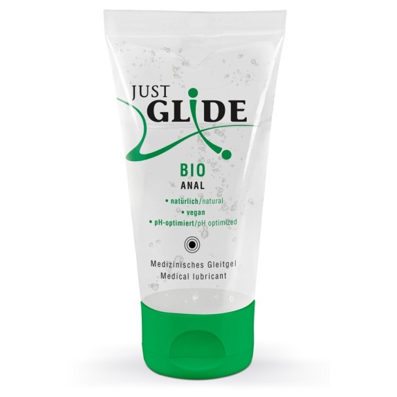 LUBRIFICANTE ANALE BIO A BASE D'ACQUA JUST GLIDE ML. 50