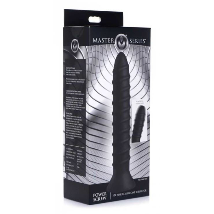 VIBRATORE A SPIRALE VAGINALE ANALE SEX TOY POWER SCREW 2